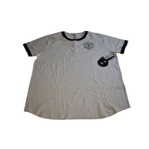 Darius Rucker Baltimore Orioles Mens Large Henley T-Shirt White Black MLB XL